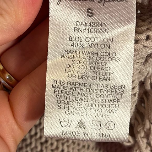 Stunning Sand-colored Knitted Tank Top with Back Details by Graham and Spencer - Picture 5 of 5